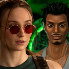 Lara Croft e Zip em Tomb Raider