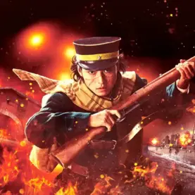 Saichi Sugimoto (Kento Yamazaki) em arte promocional do segundo filme live-action de Golden Kamuy