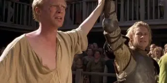 Paul Bettany e Heath Ledger, de Coração de Cavaleiro