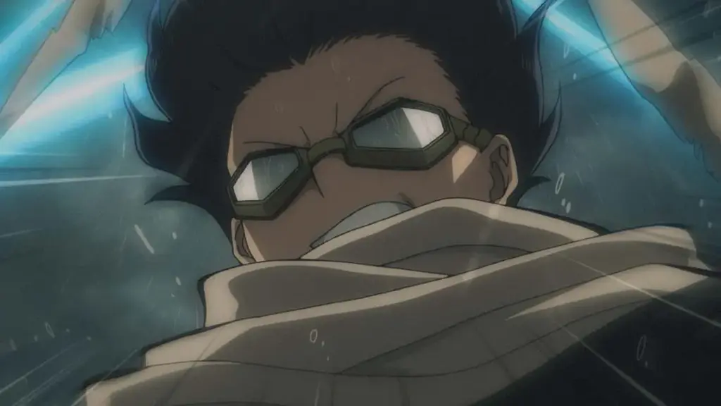 Aizawa em cena do Episódio 8 da 2ª temporada de My Hero Academia: Vigilantes