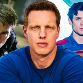 David Ellison, o atual chefe da Paramount, com Tom Cruise e David Corenswet ao fundo
