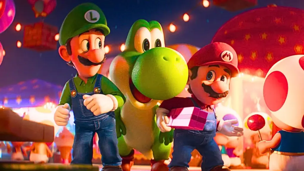 Mario, Yoshi e mais em Super Mario Galaxy