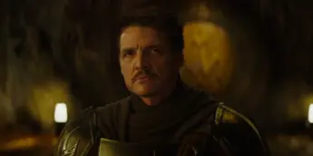 Pedro Pascal em O Mandaloriano e Grogu