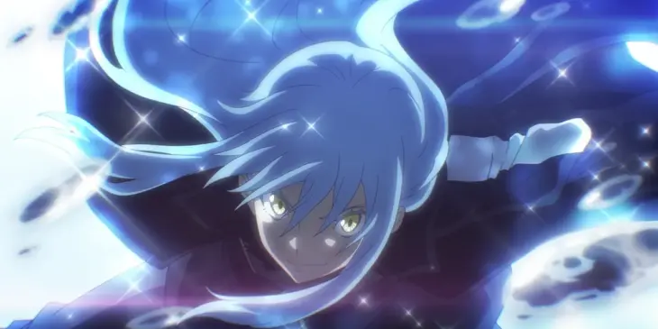 Cena de That Time I Got Reincarnated as a Slime o Filme: Lágrimas do mar azul-celeste