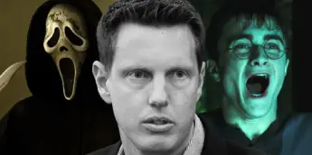 David Ellison, com as franquias Pânico e Harry Potter ao fundo