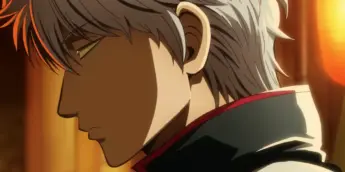 Gintoki em cena de Gintama: Yoshiwara em Chamas