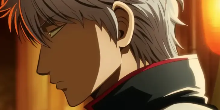 Gintoki em cena de Gintama: Yoshiwara em Chamas