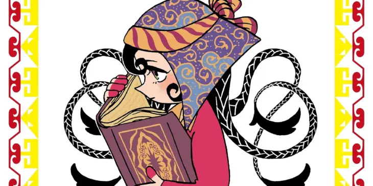 Fátima em arte de capa do Volume 1 de Jaadugar: A Witch in Mongolia