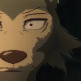 Legoshi em cena da Parte 2 da temporada final de BEASTARS: O Lobo Bom