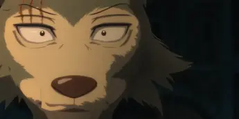 Legoshi em cena da Parte 2 da temporada final de BEASTARS: O Lobo Bom