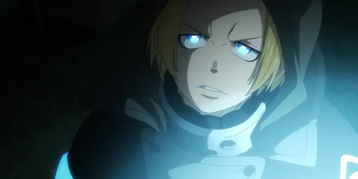 Arthur em cena do Episódio 19 da 3ª temporada de Fire Force