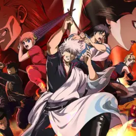 Arte do pôster oficial de Gintama: O Filme - Yoshiwara em Chamas