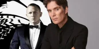 Daniel Craig como James Bond e o ator Cillian Murphy