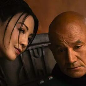 Ming Na Wen e Temuera Morrison em O Livro de Boba Fett