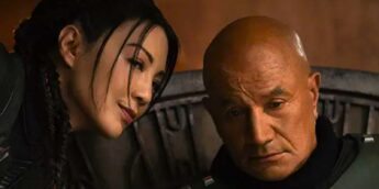 Ming Na Wen e Temuera Morrison em O Livro de Boba Fett