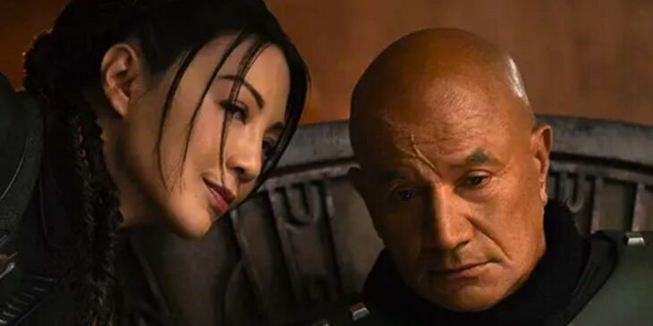 Ming Na Wen e Temuera Morrison em O Livro de Boba Fett