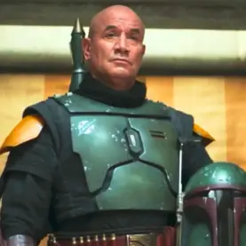Temuera Morrison em visual de Boba Fett na saga Star Wars