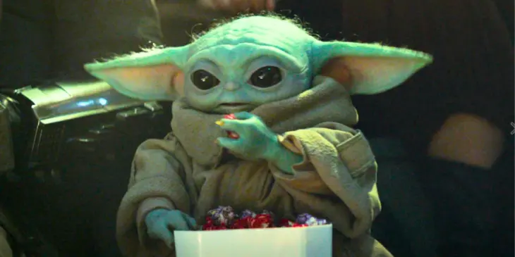 Baby Yoda em O Mandaloriano e Grogu