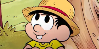 Chico Bento usando o Chapéu de Palha de Luffy