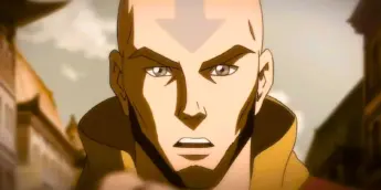 Aang adulto em animação de A Lenda de Aang