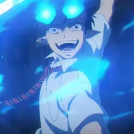 Rin em cena de Blue Exorcist -Shimane Illuminati Saga-