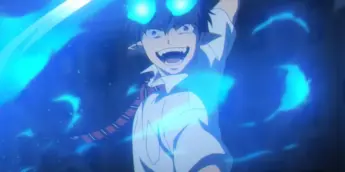 Rin em cena de Blue Exorcist -Shimane Illuminati Saga-