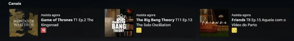 Canais 24 horas da HBO Max