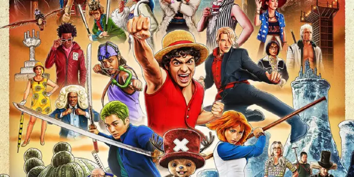 Chapéus de Palha, Baroque Works e mais em pôster de lançamento da 2ª temporada de One Piece: A Série
