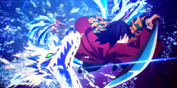 Giyu Tomioka no jogo Demon Slayer: Kimetsu no Yaiba - The Hinokami Chronicles 2