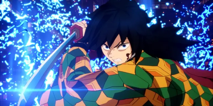 Giyu Tomioka em Demon Slayer: Kimetsu no Yaiba - The Hinokami Chronicles 2