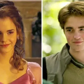 Emma Watson e Robert Pattinson, de Harry Potter