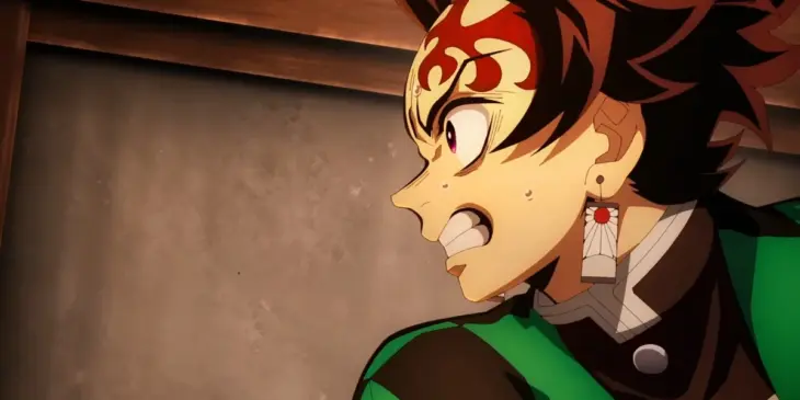 Tanjiro em cena de Demon Slayer: Castelo Infinito