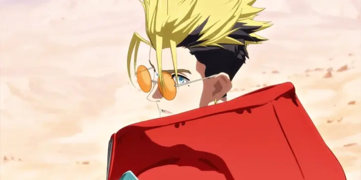Vash em cena de TRIGUN STARGAZE