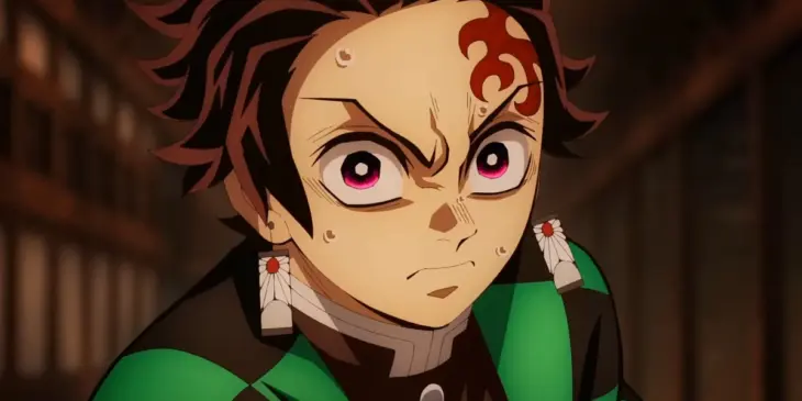 Tanjiro em cena de Demon Slayer: Castelo Infinito