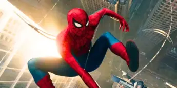 Homem-Aranha usando lançador de teias em Um Novo Dia