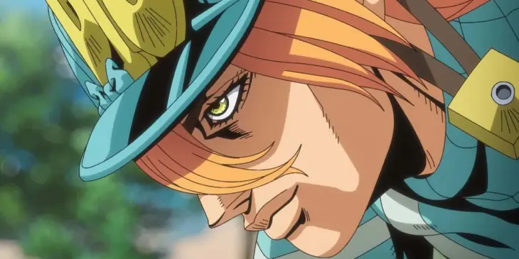 Diego Brando em cena do Episódio 1 de JoJo's Bizarre Adventure: Steel Ball Run