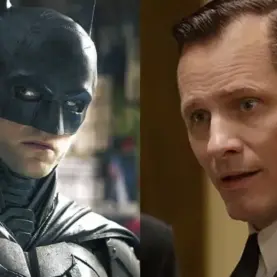 Robert Pattinson como o Batman e o ator Viggo Mortensen