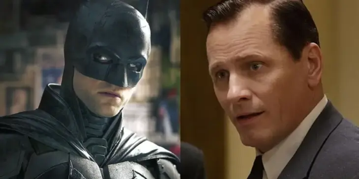 Robert Pattinson como o Batman e o ator Viggo Mortensen