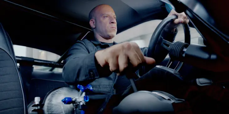 Vin Diesel na franquia Velozes e Furiosos