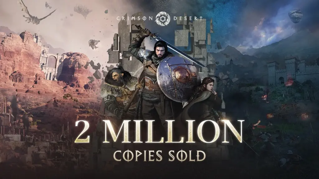 Crimson Dester anúncio de 2 milhões de cópias
