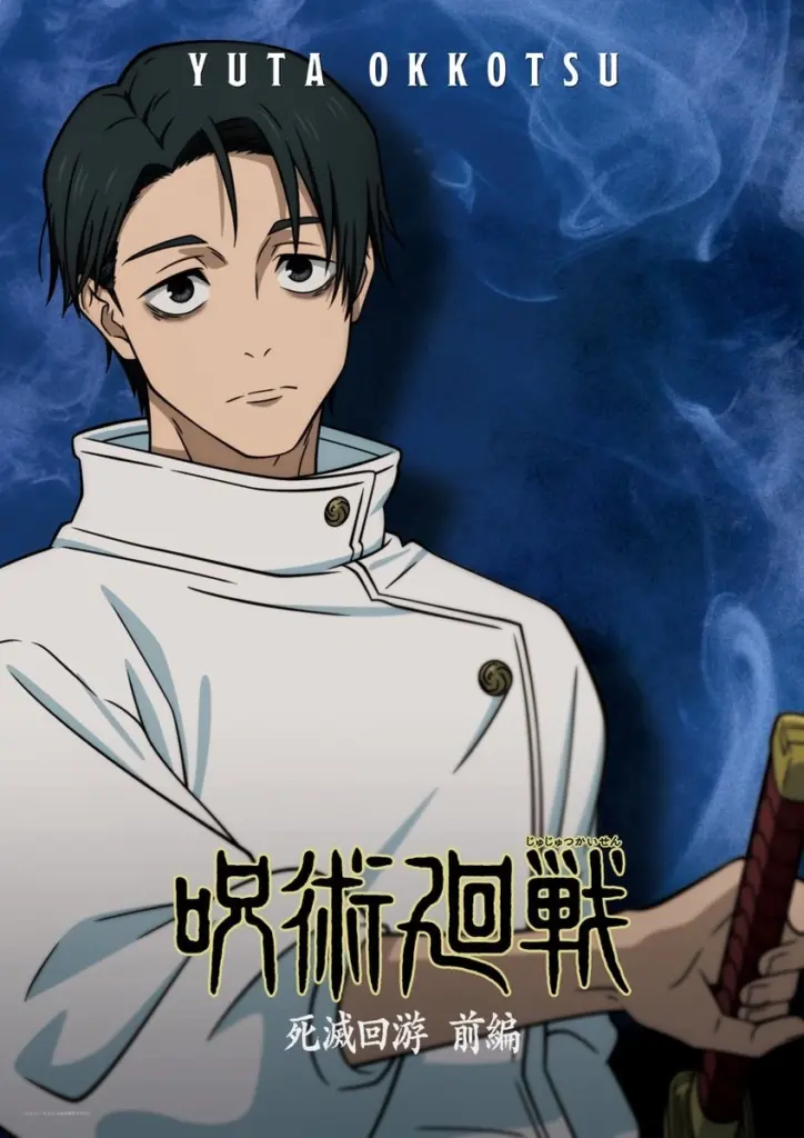 Yuta Okkotsu em cartaz individual de personagem da 3ª temporada de Jujutsu Kaisen