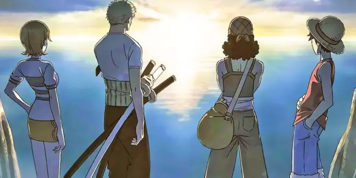 Chapéus de Palha em arte conceitual de The One Piece