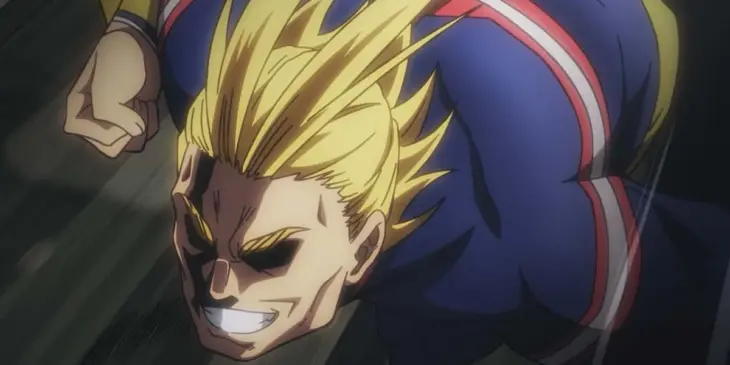 All Might em cena do Episódio 25 de My Hero Academia: Vigilantes