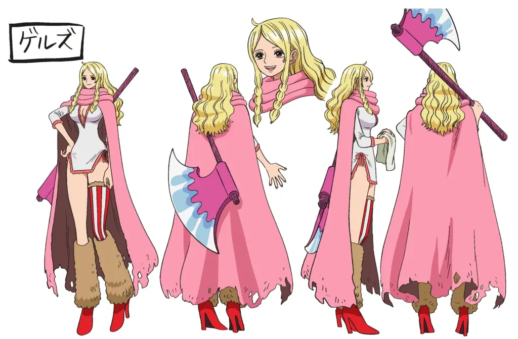 Visual de Gerd na adaptação em anime de One Piece