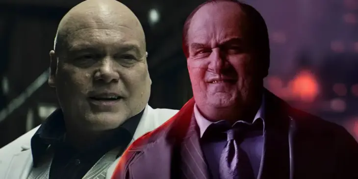 Vincent D'Onofrio como Rei do Crime e Colin Farrell como Pinguim