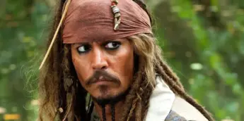 Johnny Depp em Piratas do Caribe