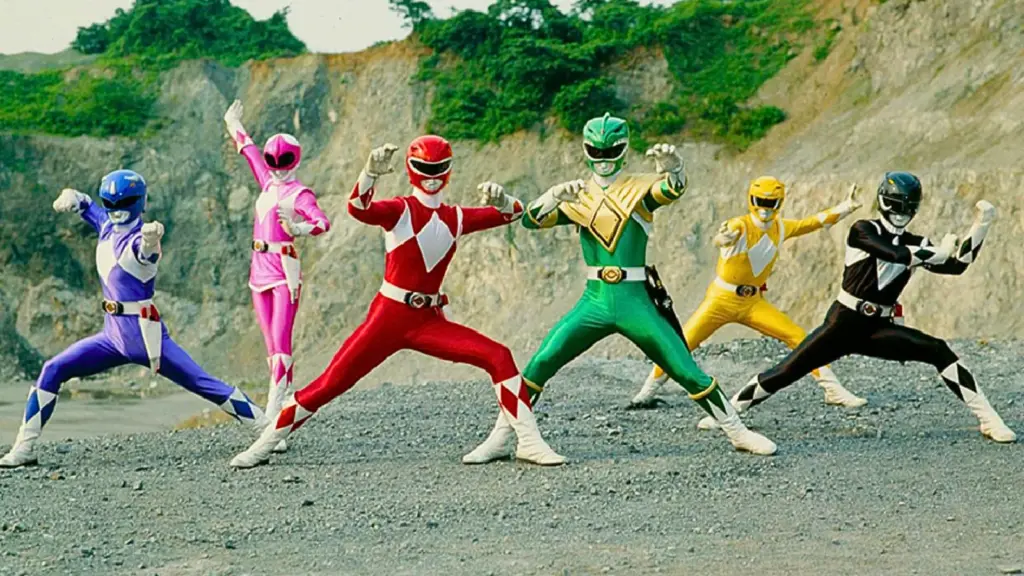 Power Rangers em combate