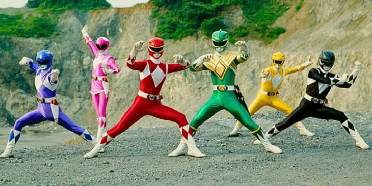 Power Rangers em combate