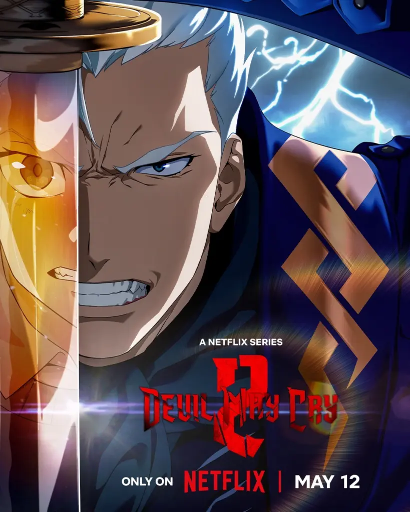 Pôster de Vergil para a 2ª temporada de Devil May Cry