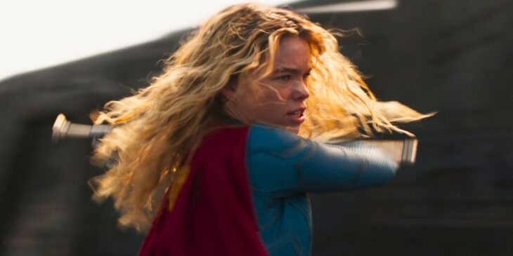 Supergirl de Milly Alcock em ação em filme da DC Studios